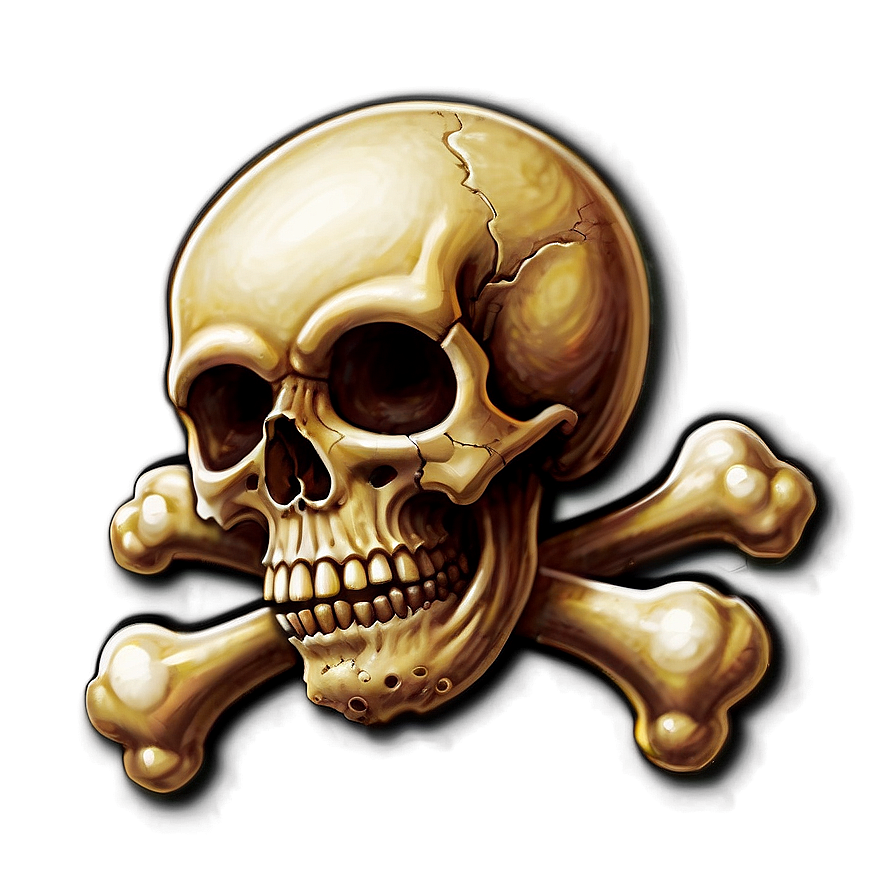 Skull And Crossbones A PNG Image