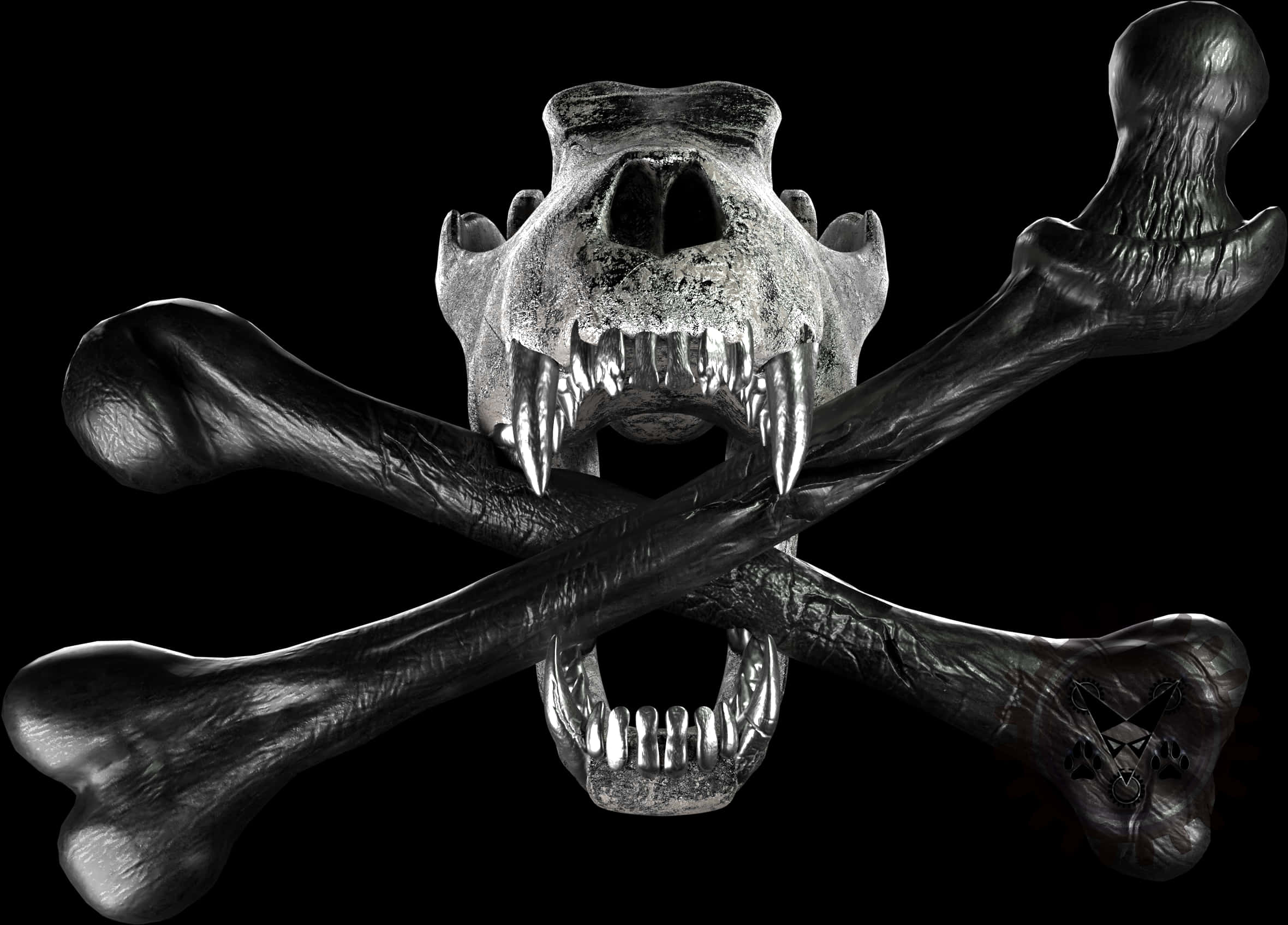 Skull_and_ Crossbones_ Dark_ Background.jpg PNG Image