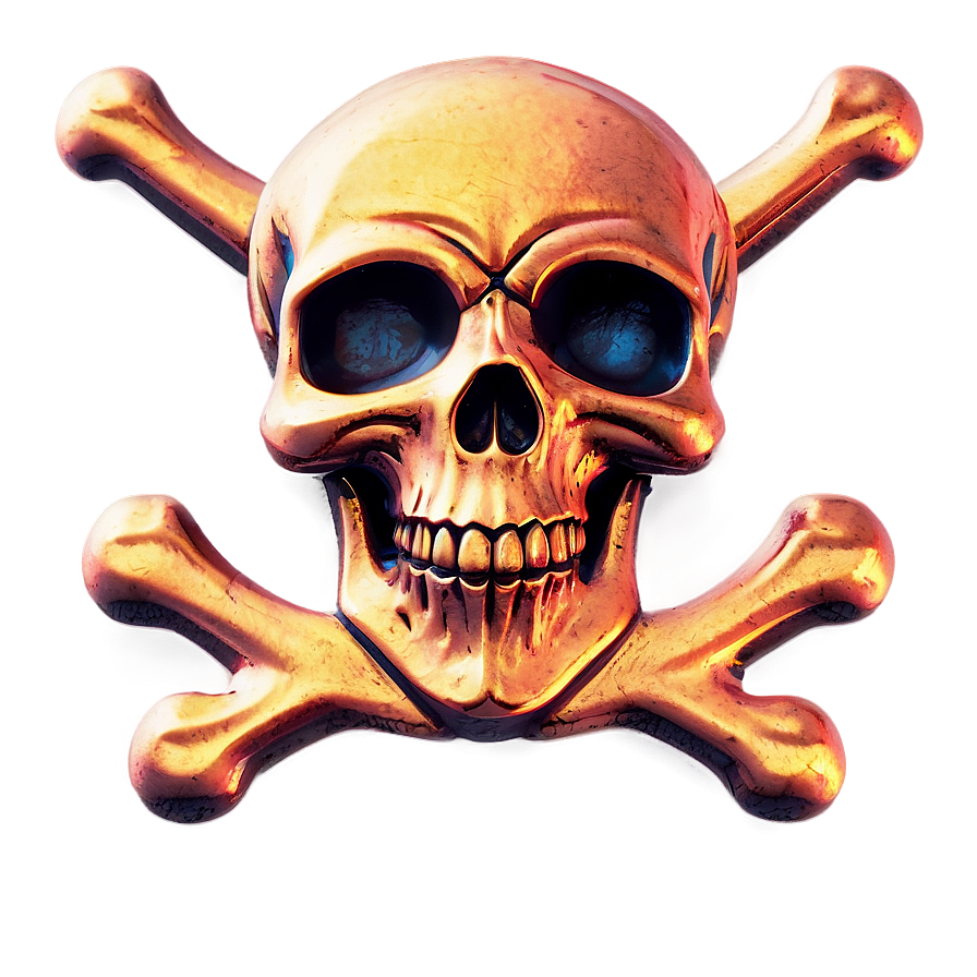 Skull And Crossbones Neon Sign Png Iet PNG Image