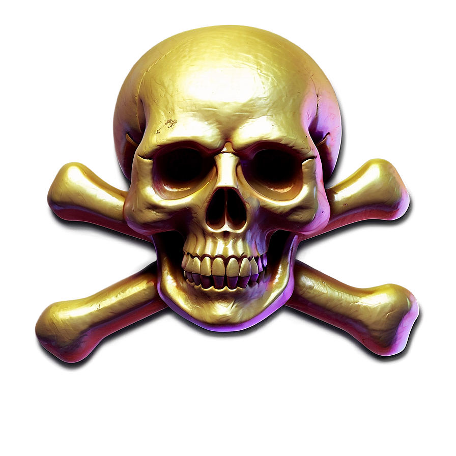 Skull And Crossbones Neon Sign Png Urf82 PNG Image