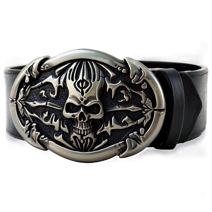 Skull Belt Buckle Png 06212024 PNG Image