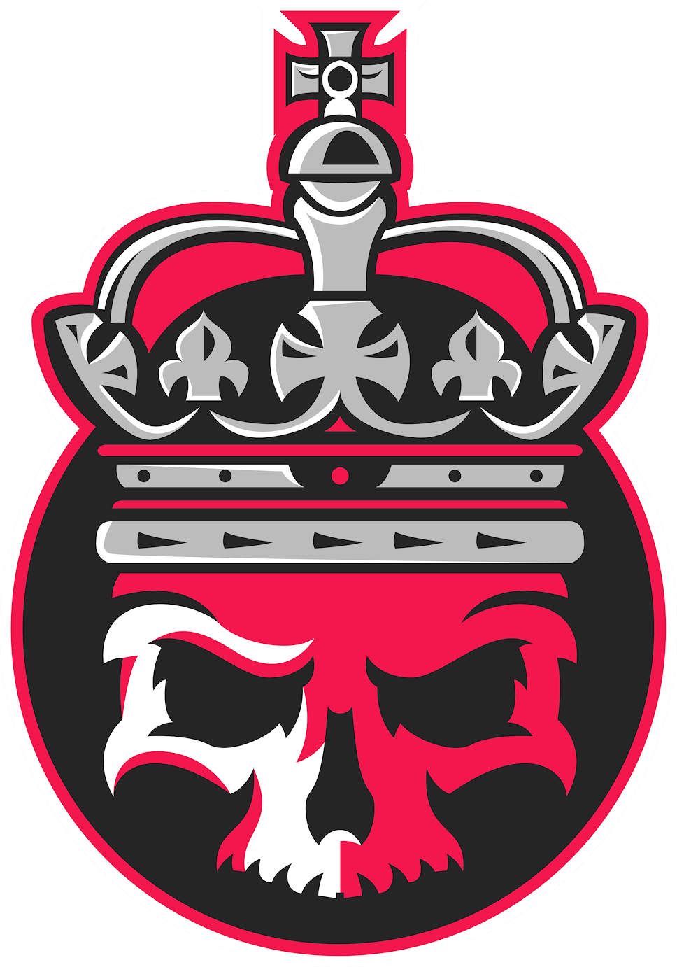 Skull Crown Emblem Logo PNG Image