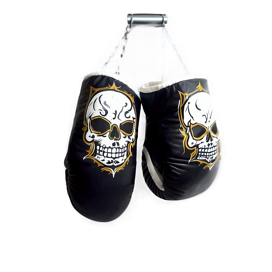 Skull Design Boxing Gloves Png Rgs PNG Image