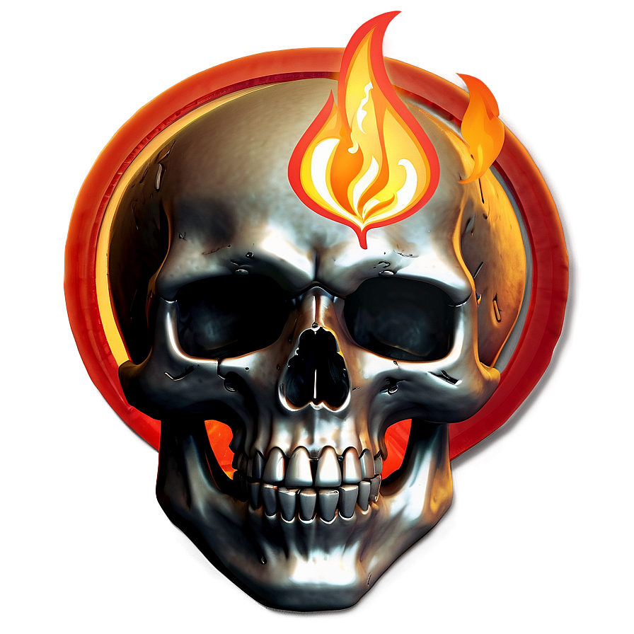 Skull In Blaze Png Fyt20 PNG Image