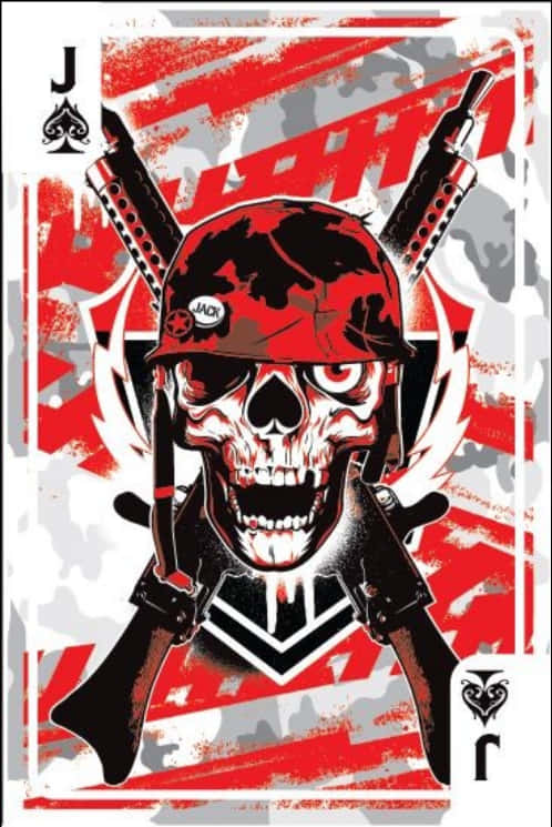 Skull Jack Playing Card PNG Image