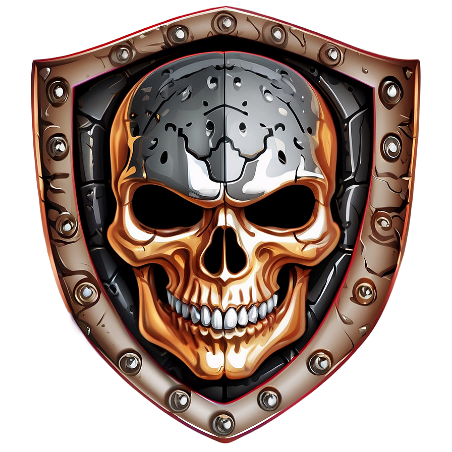 Skull Shield Vector Png Mtq PNG Image