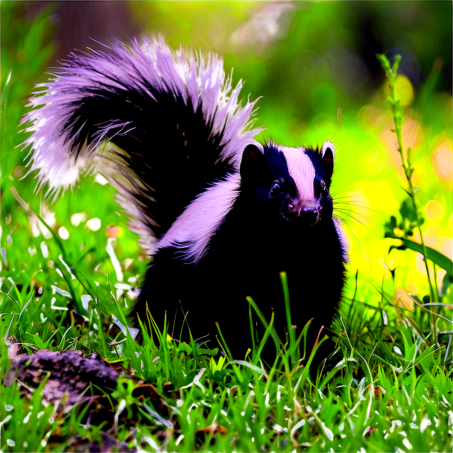 Skunk In Nature Png Hod84 PNG Image