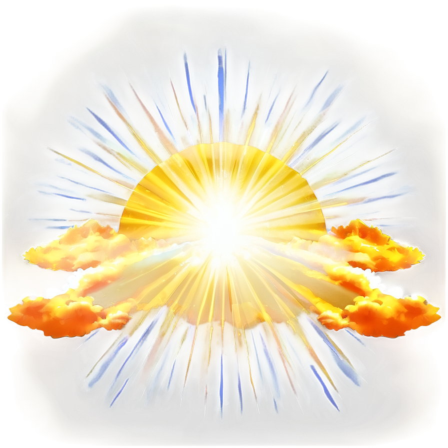 Sky With Sunrays Png 7 PNG Image