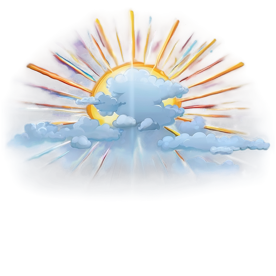 Sky With Sunrays Png Mhu93 PNG Image