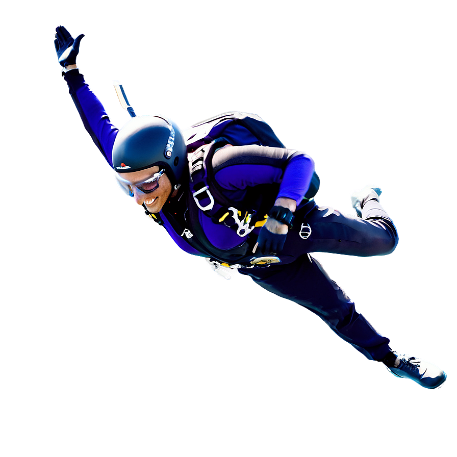 Skydiving Over Ocean Png Rmx65 PNG Image