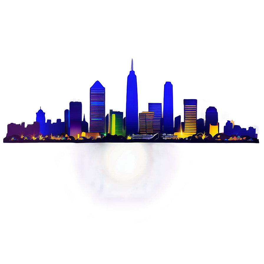 Skyline At Twilight Png 5 PNG Image