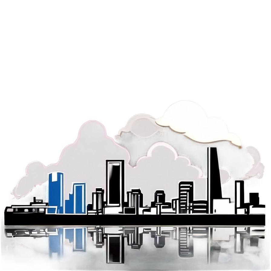 Skyline With Clouds Png 06202024 PNG Image