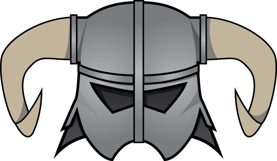 Skyrim Helmet Illustration PNG Image