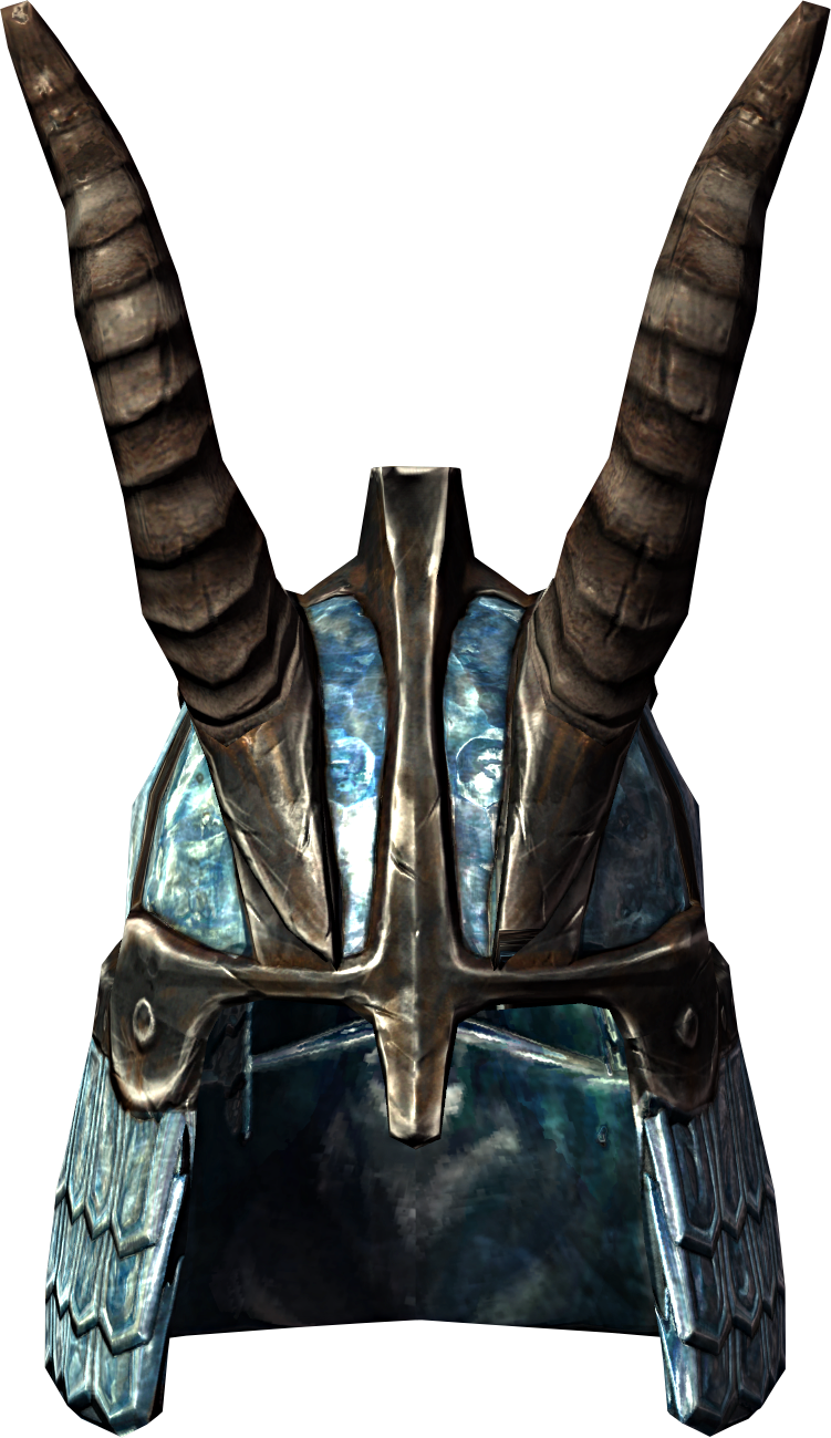 Skyrim Horned Helmet Graphic PNG Image