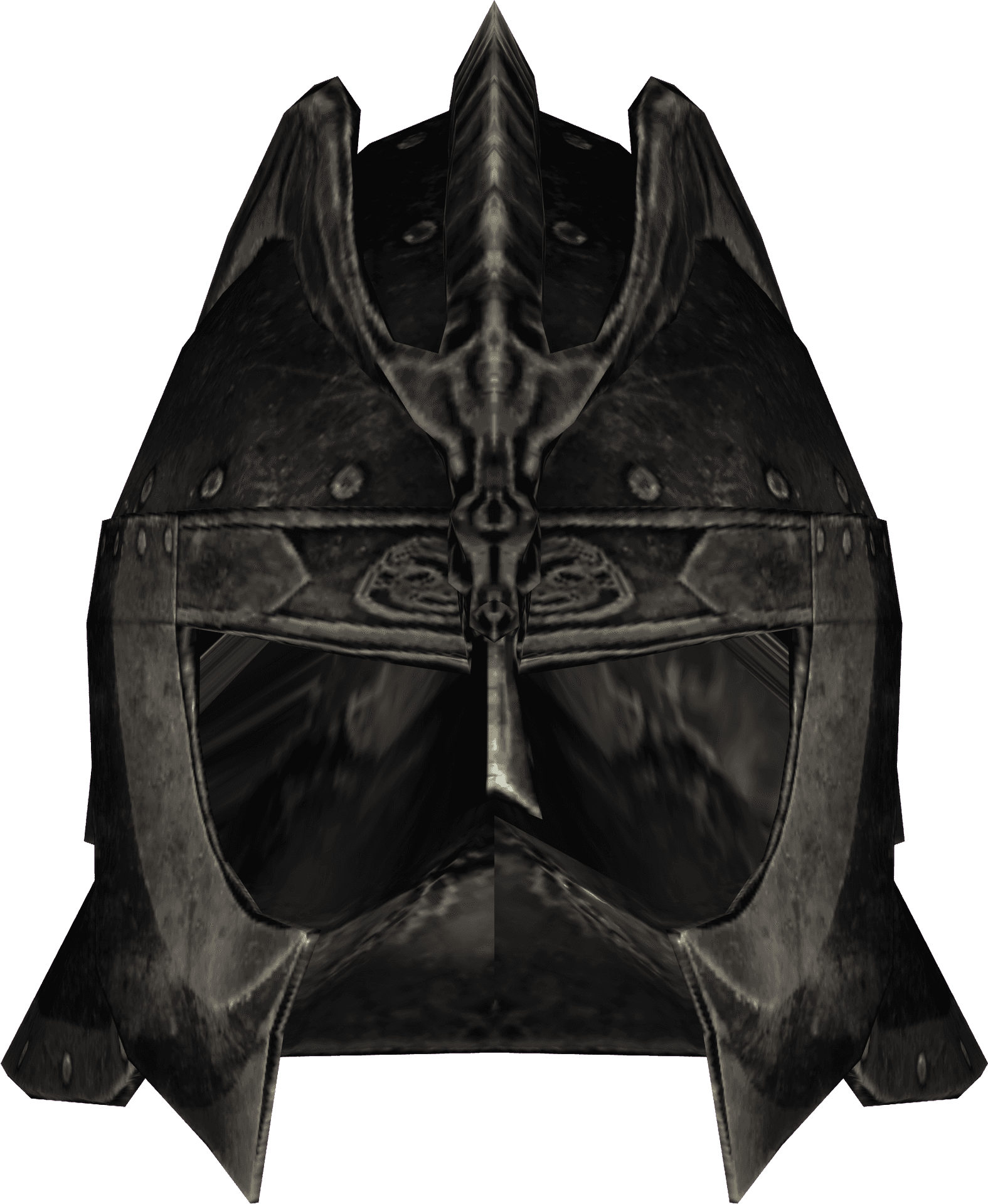 Skyrim Iron Helmet3 D Model PNG Image