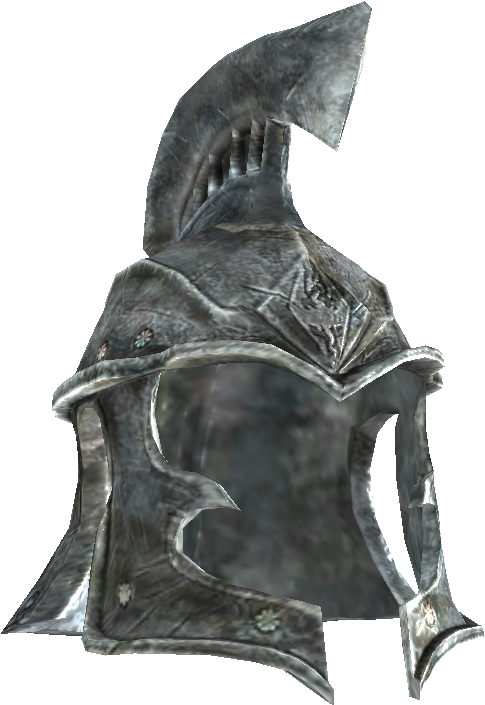 Skyrim Iron Helmet3 D Model PNG Image