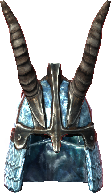 Skyrim Iron Helmetwith Horns PNG Image