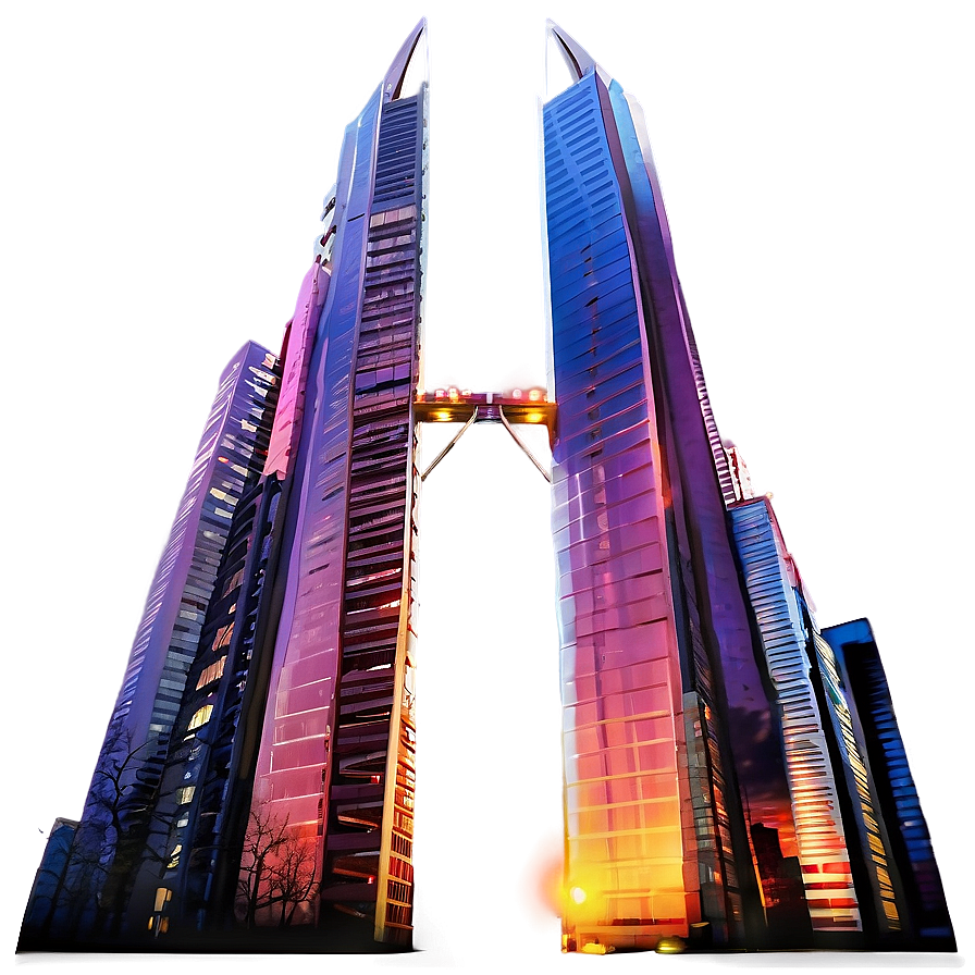 Skyscraper At Sunset Png Gqy PNG Image