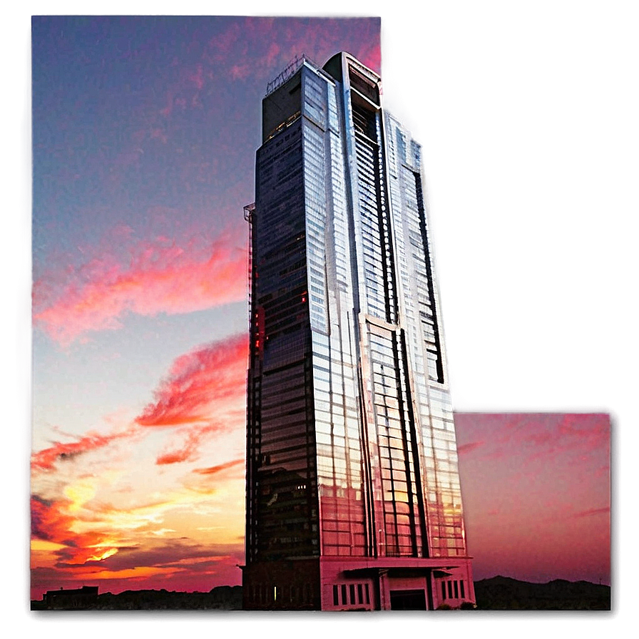 Skyscraper At Sunset Png Jcv PNG Image