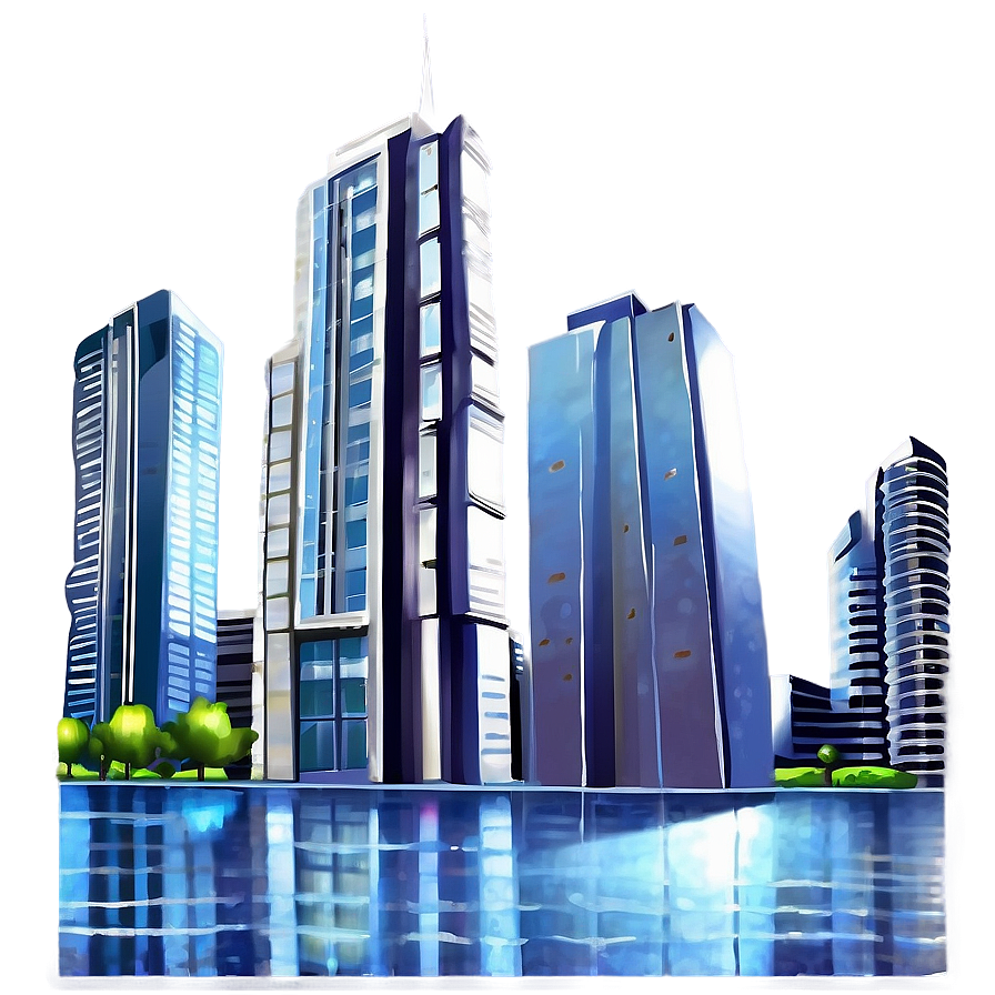 Skyscraper In Rain Png Hqu7 PNG Image