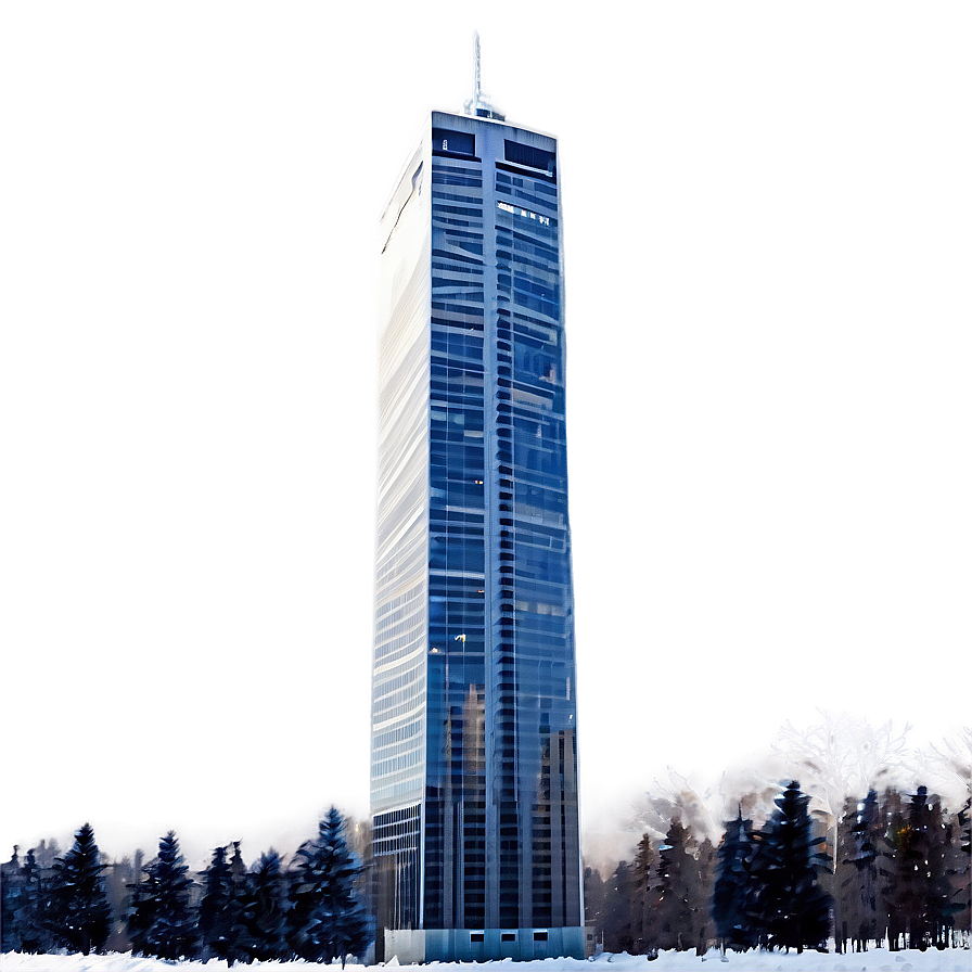 Skyscraper In Winter Png Bst1 PNG Image