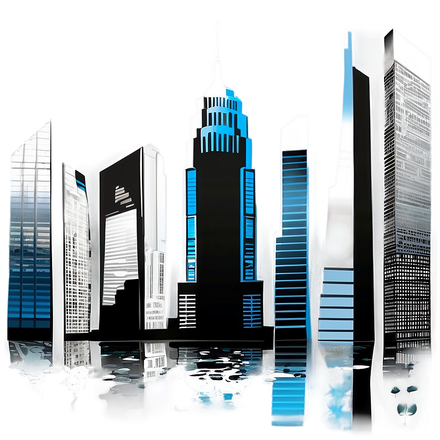 Skyscraper Silhouette Graphic Png 06202024 PNG Image