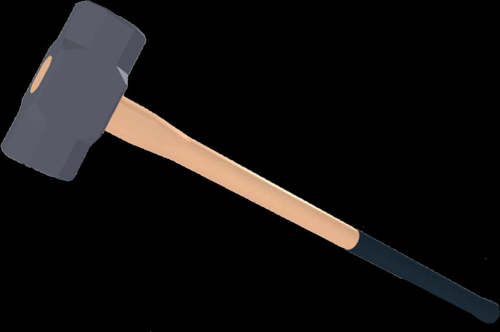 Sledgehammer Tool Graphic PNG Image