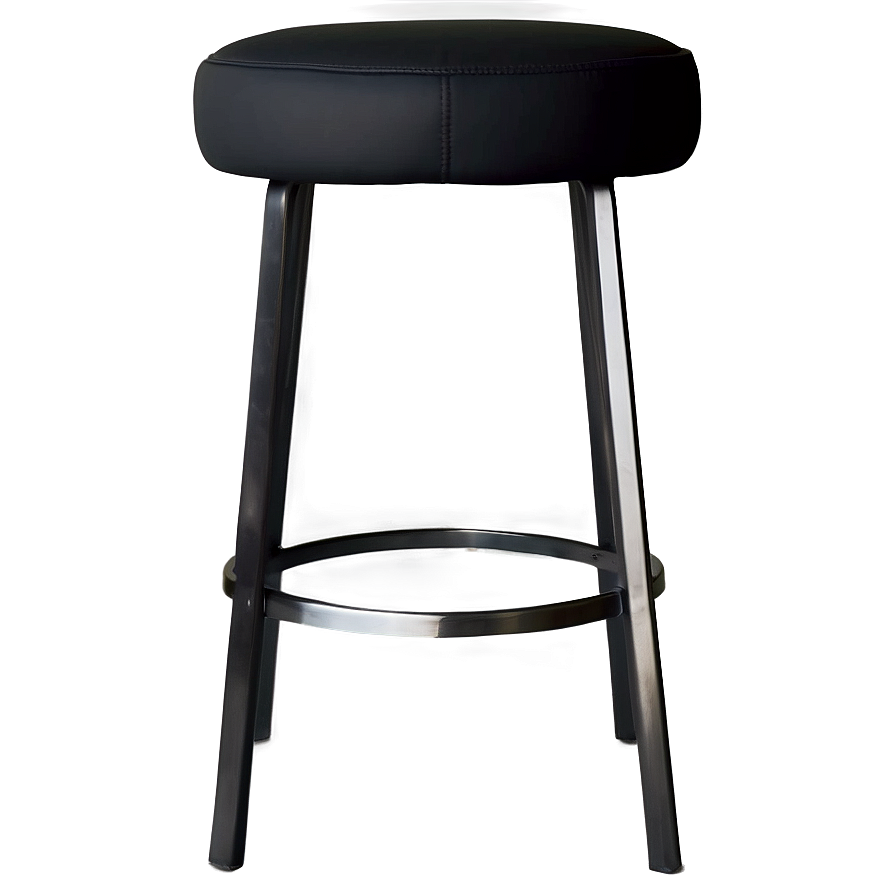 Sleek Black Barstool Png 06282024 PNG Image