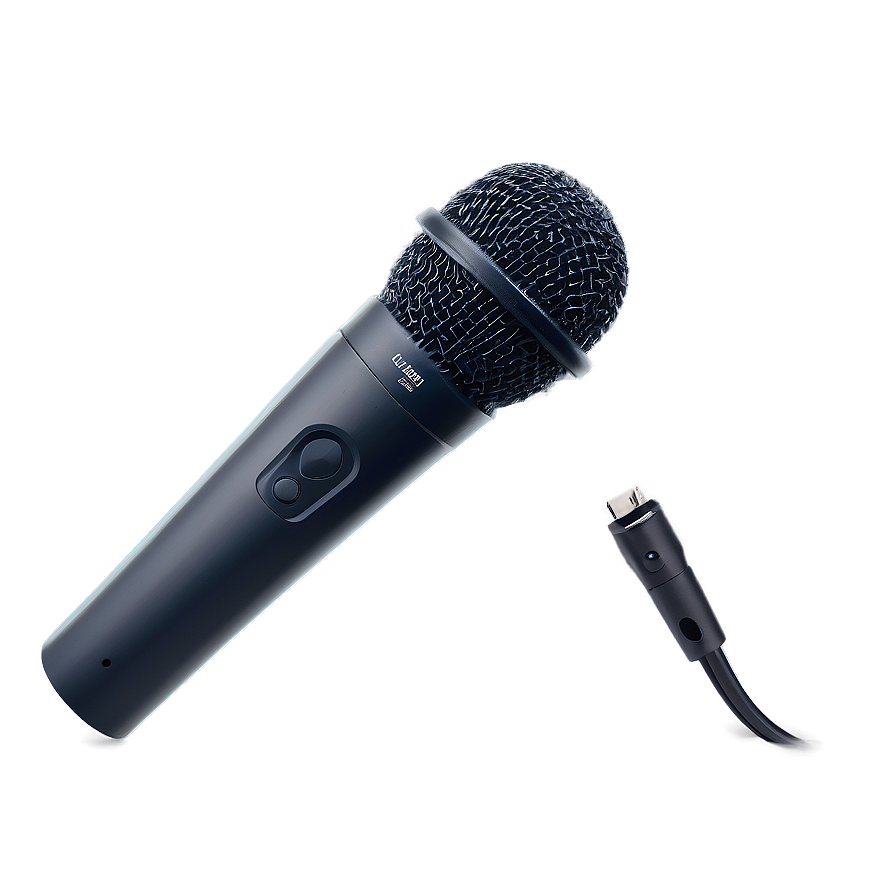 Sleek Black Podcasting Mic Png Kxn PNG Image