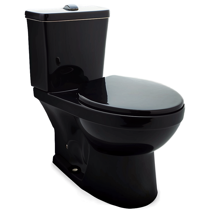 Sleek Black Toilet Png 53 PNG Image