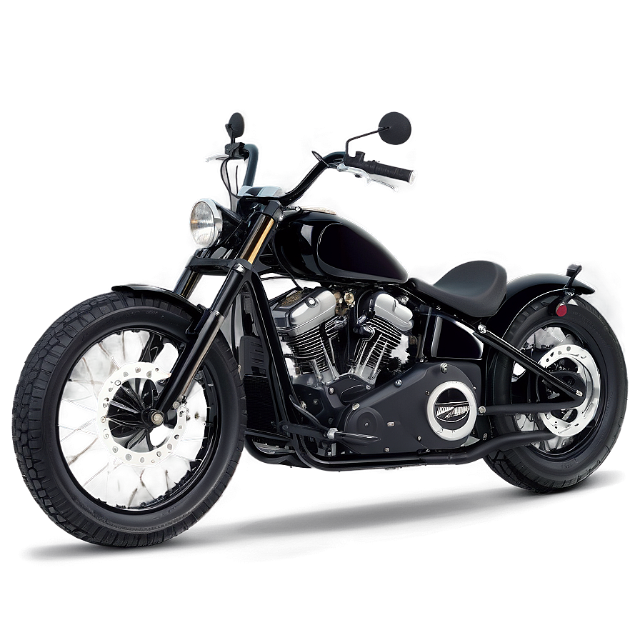 Sleek Bobber Silhouette Png 06252024 PNG Image