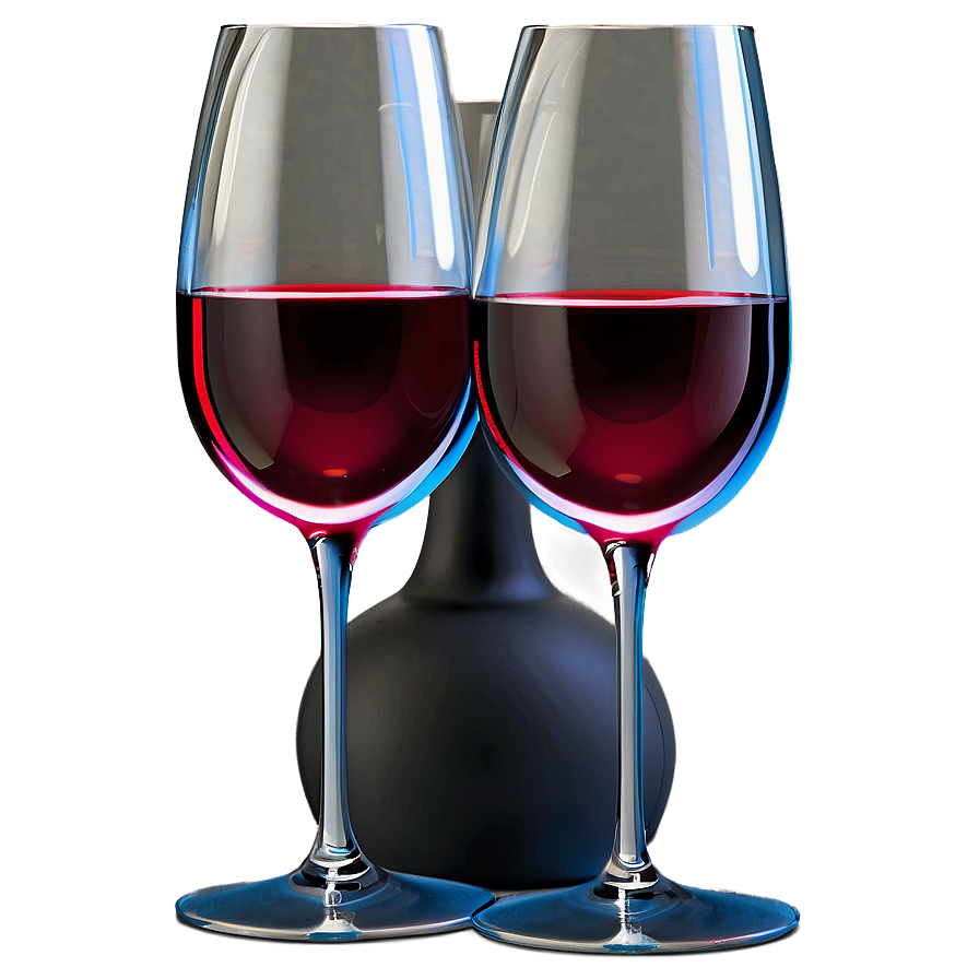 Sleek Contemporary Wine Glasses Png Iey PNG Image