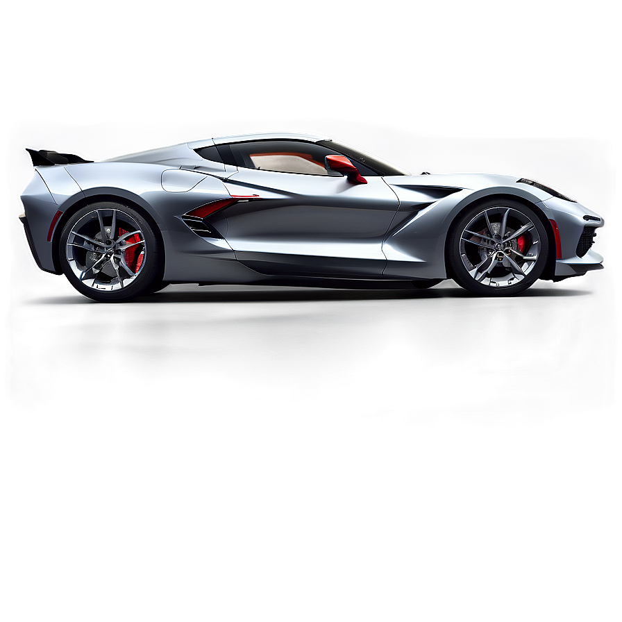 Sleek Corvette C8 Side View Png 27 PNG Image