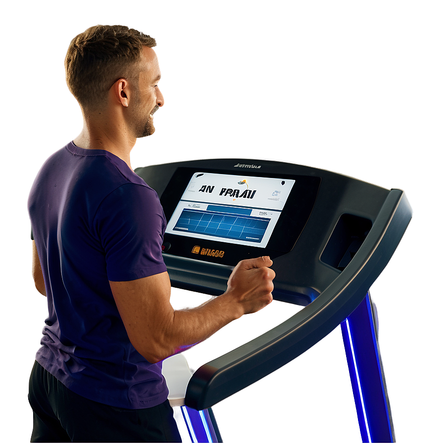 Sleek Design Treadmill Png Mns37 PNG Image