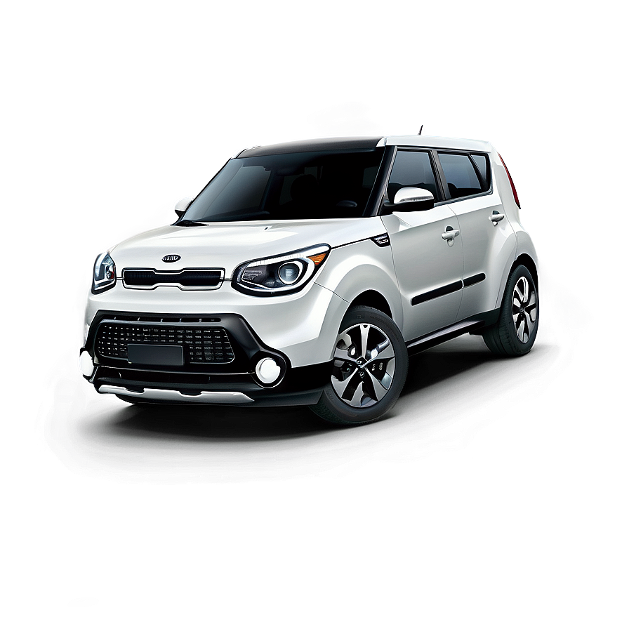 Sleek Kia Soul In White Png Nou PNG Image