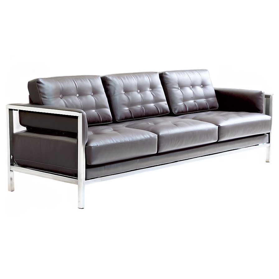 Sleek Metal Frame Couch Png Nol PNG Image