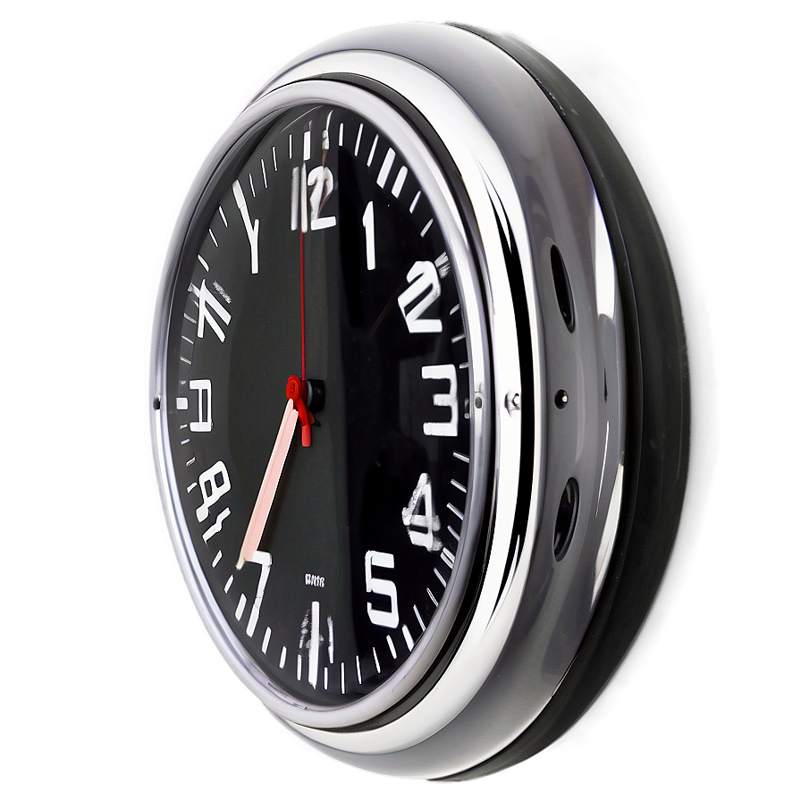 Sleek Office Clock Png Nhr PNG Image