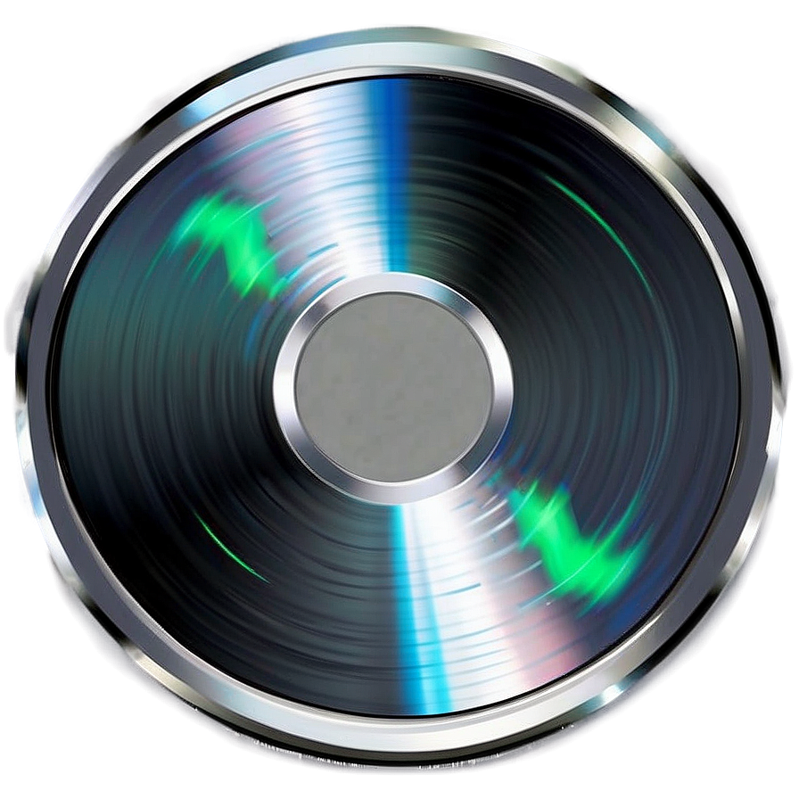 Sleek Silver Disc Png 7 PNG Image