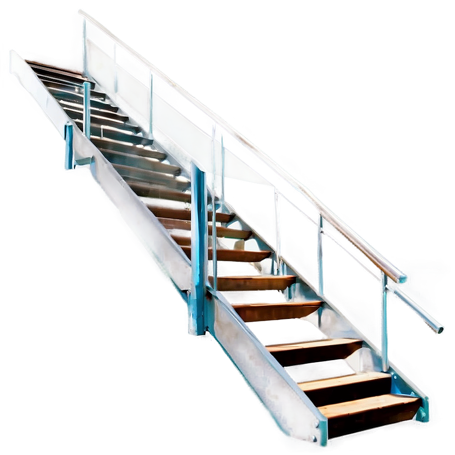 Sleek Steel Staircase Png Aal PNG Image