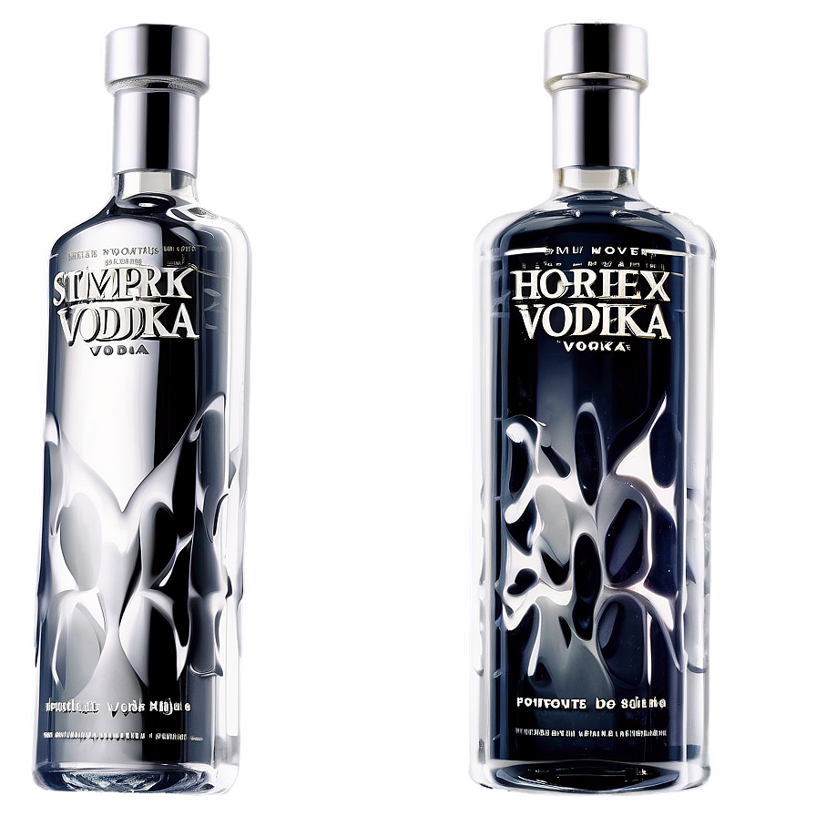 Sleek Vodka Bottle Png Dtb PNG Image