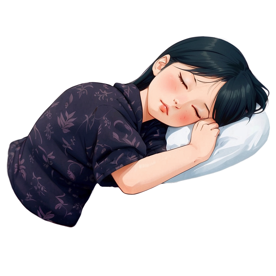 Sleeping Anime Character Png Fls PNG Image