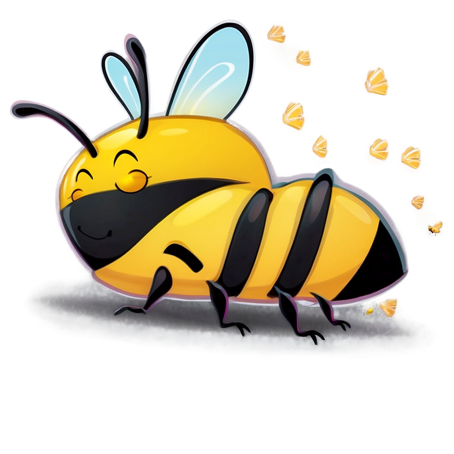 Sleeping Bee Cute Png Mpf PNG Image