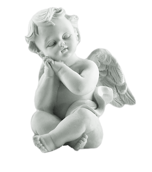 Sleeping Cherub Statue PNG Image