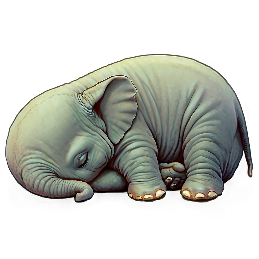 Sleeping Elephant Png 05232024 PNG Image