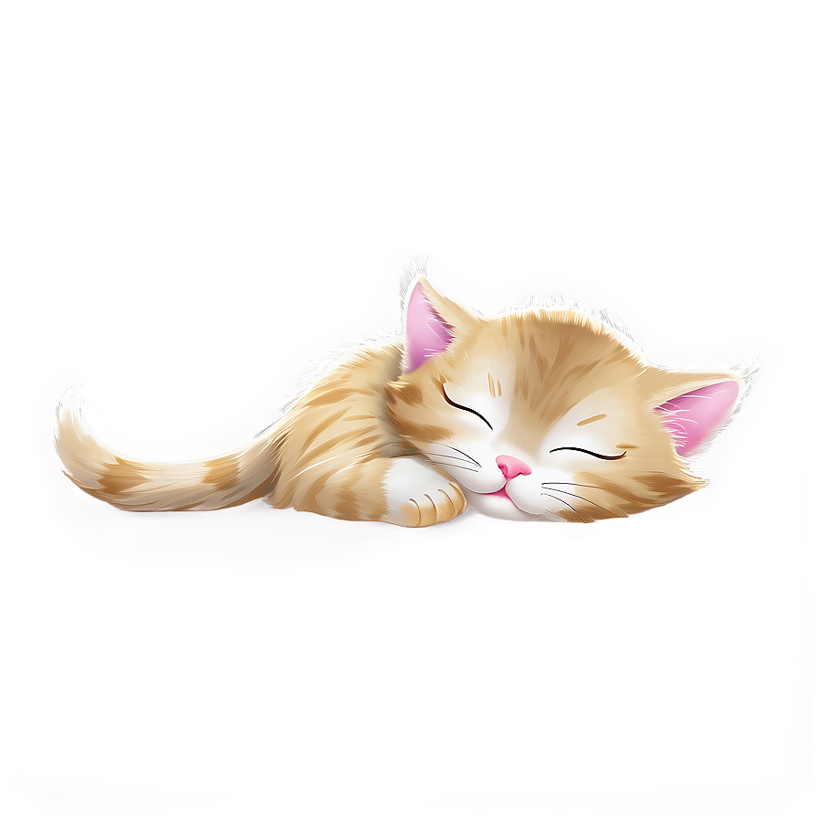 Sleeping Kitten Png 05232024 PNG Image