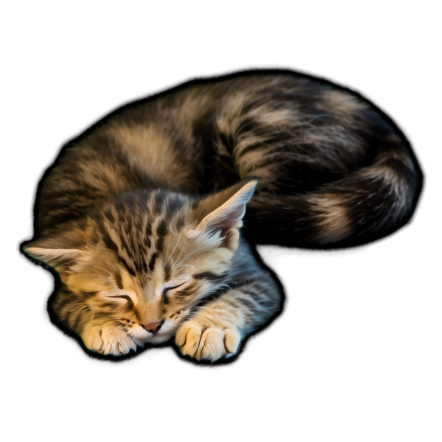 Sleeping Kitten Png 05232024 PNG Image