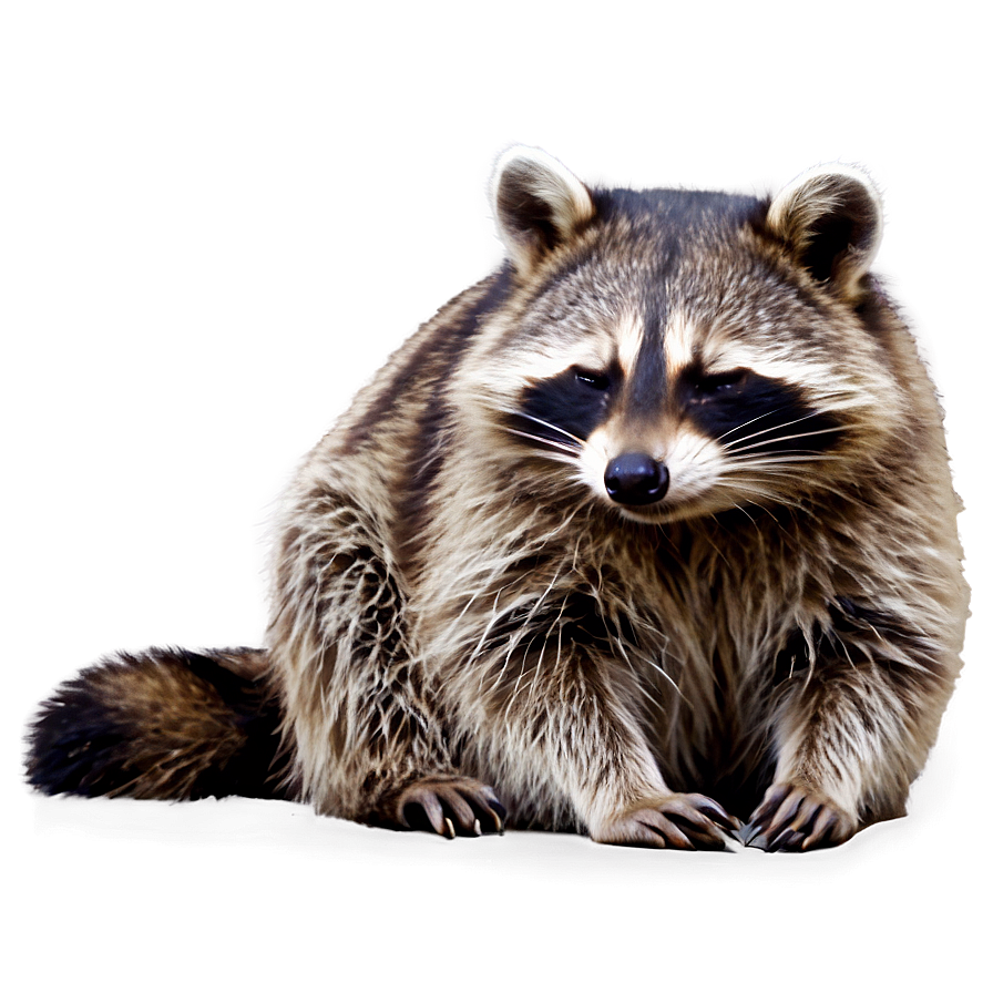 Sleeping Raccoon Cute Png Rqm PNG Image