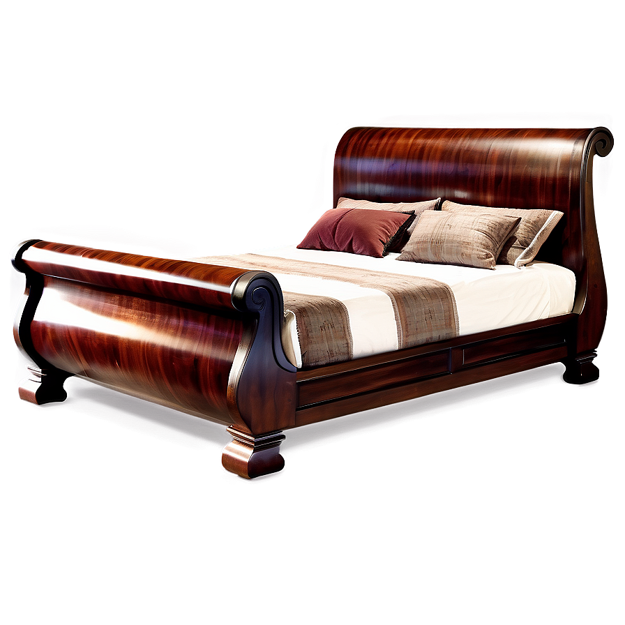 Sleigh Bed Classic Design Png Scl PNG Image