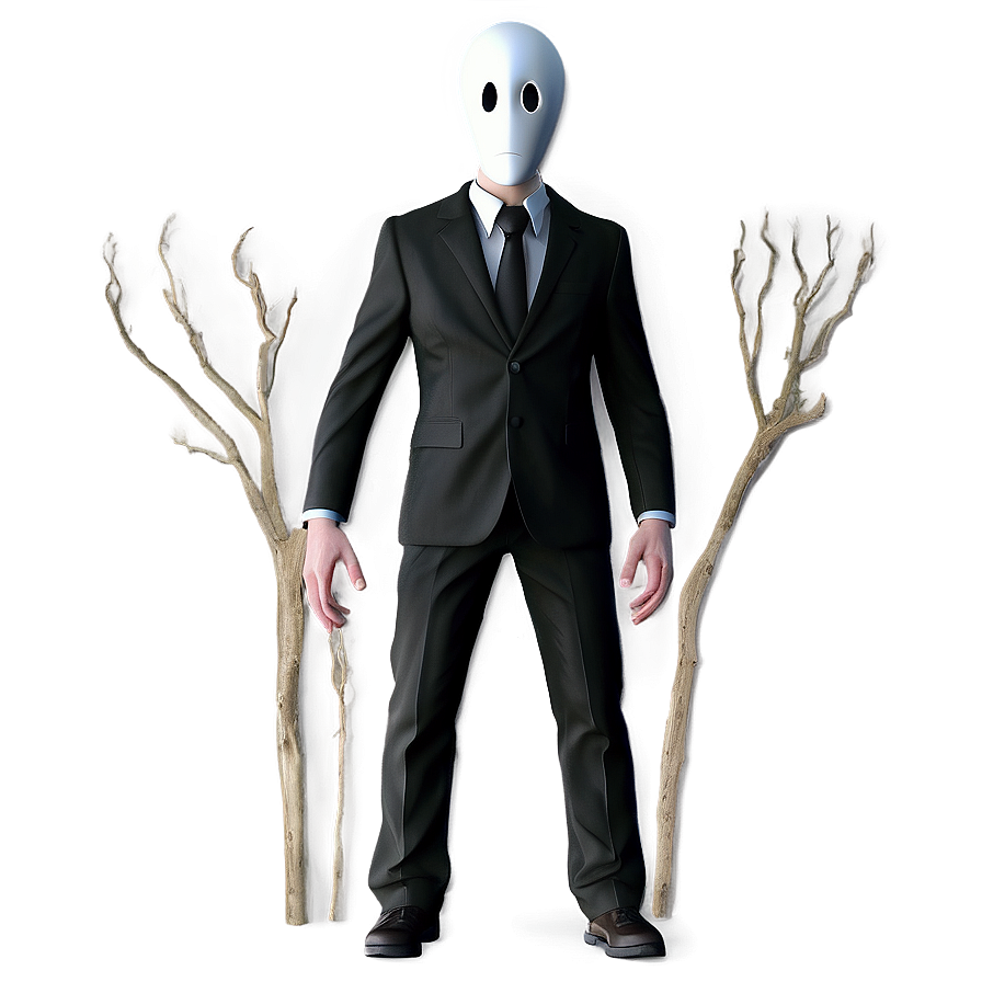 Slender Man Behind You Png Kvy PNG Image