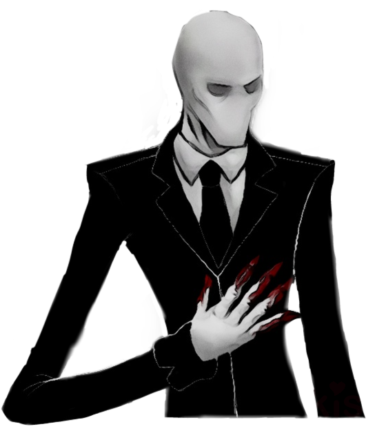 Slender_ Man_ Bloody_ Hands_ Illustration.png PNG Image